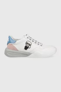 Sneakersy damskie - Karl Lagerfeld sneakersy skórzane KAPRI RUN KL62830.0PB kolor biały - grafika 1