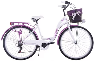 KOZBIKE City 28 7s biało-fioletowy 2019 KOZ14-K36 - Rowery - miniaturka - grafika 1