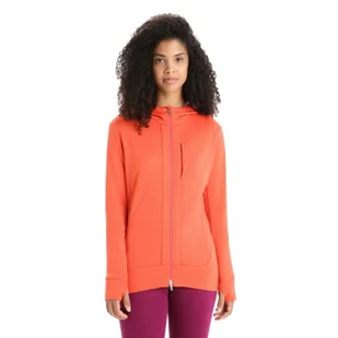 Damska bluza Icebreaker Quantum III LS Full Zip Hoodie vibrant earth/purple gaze - XS - Bluzy damskie - miniaturka - grafika 1