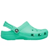Klapki i japonki damskie - Klapki Crocs Classic Clog 206991-3WM - zielone - miniaturka - grafika 1