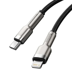 Baseus Cafule Metal Data kabel USB Typ C - Lightning 20 W Power Delivery 1 m czarny (CATLJK-A01) - Kable USB - miniaturka - grafika 8