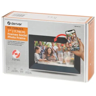 Denver Czarna Cyfrowa Foto Ramka na zdjęcia 7" PFF-726BLACK - Ramki na zdjęcia - miniaturka - grafika 6