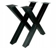 Stoły - Nogi X Metalowe Stołu Rama Stelaż Industrial Loft - miniaturka - grafika 1