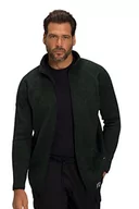 Kurtki męskie - JP 1880 Męska kurtka polarowa Jay-PI, outdoorowa kurtka z dzianiny, ciemnozielona, 3XL, ciemnozielony - miniaturka - grafika 1