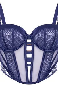 Hunkemöller Nieusztywniany biustonosz bez fiszbinów Missy Niebieski - Biustonosze - miniaturka - grafika 1