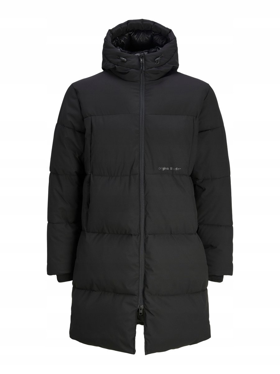 JACK&JONES KURTKA MĘSKA DŁUGA PUCHOWA NA ZAMEK S 1JQA