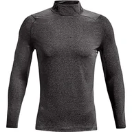 Koszule męskie - Under Armour Męski top Cg Armour z dopasowaną ciepłą warstwą bazową dla mężczyzn, koszula kompresyjna do biegania, jazdy na nartach, zimy top fitness na zimną pogodę - miniaturka - grafika 1