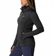 Koszulki sportowe damskie - Damski polar rozpinany bez kaptura COLUMBIA Park View Grid Fleece Full Zip - miniaturka - grafika 1