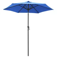 Parasole ogrodowe - vidaXL Parasol, niebieski, 200 x 211 cm, aluminium vidaXL - miniaturka - grafika 1