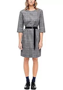 s.Oliver Sukienka damska, Szary Glena Czek, 36 - Sukienki - miniaturka - grafika 1