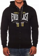 Bluzy męskie - BLUZA MĘSKA EVERLAST 1910 ZIP CZARNA Z KAPTUREM ROZPINANA ROZMIAR S - miniaturka - grafika 1