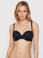 Biustonosze - SPANX Biustonosz bardotka Up For Anything Strapless 30022R Czarny - miniaturka - grafika 1