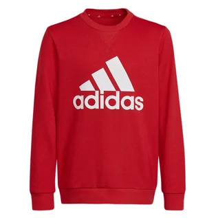 Bluzy sportowe damskie - Bluza adidas Essentials HN1911 - czerwona - Adidas - grafika 1