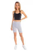 Legginsy - Damskie legginsy z wysokim szare Golden Queen r.2XL - miniaturka - grafika 1