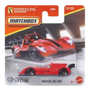 Matchbox: Mały samochodzik Radical SR3 XXR - Samochody i pojazdy dla dzieci - miniaturka - grafika 1