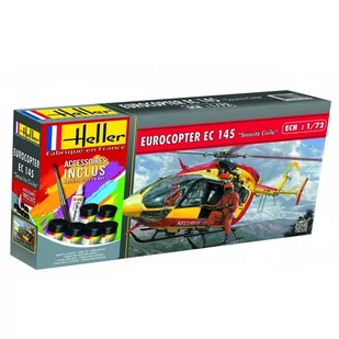 Heller Śmigłowiec EUROCOPTER EC 145 obrona cywilna, z farbami 56375 - Modele do sklejania - miniaturka - grafika 1