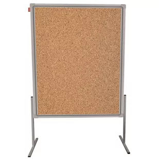 Tablica moderacyjna dwustronna korkowa, rama aluminiowa Prestige, 120x150 cm - Tablice i flipcharty - miniaturka - grafika 1