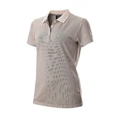 Koszulki i topy damskie - Wilson Damska koszulka polo w kropki, czarna - miniaturka - grafika 1