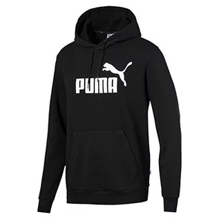 Bluzy męskie - Puma ESS Hoody Tr Big Logo bluza męska, czarny, xxl 851745-1 - grafika 1