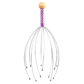 Akcesoria medycyny naturalnej - inSPORTline Przyrząd do masażu głowy inSPORTline Kutsuo, Fioletowy 16904-3 - miniaturka - grafika 1