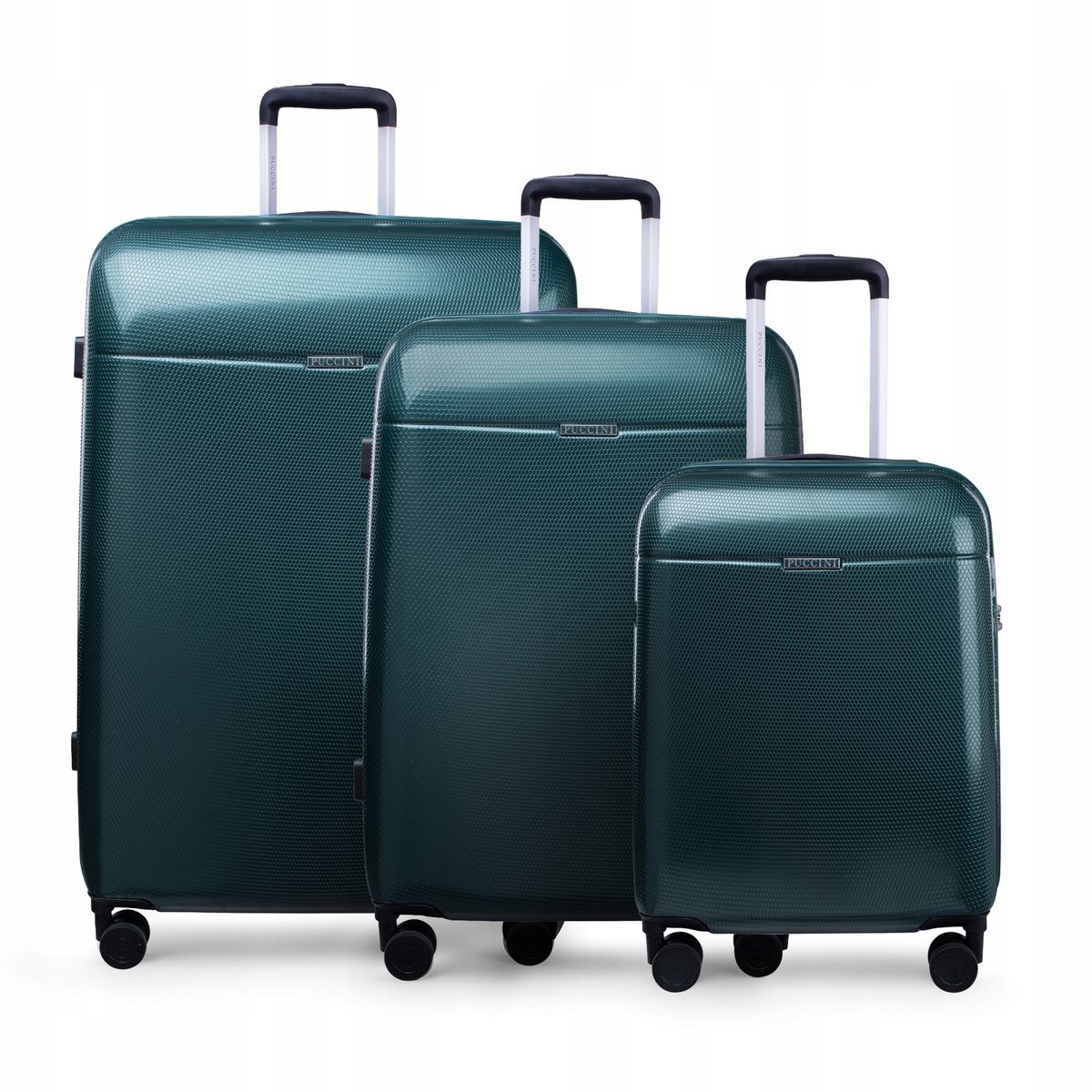 PUCCINI Zestaw WALIZEK Podróżnych PC Poliwęglan Polikarbon 3w1 PC052 5