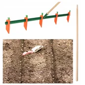 Grabie i motyki - Znacznik Rzędów Ogrodowy Ogrodniczy Regulowany Równe Rzędy + Kij - miniaturka - grafika 1