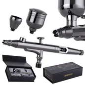 Pozostałe narzędzia pneumatyczne - Aerograf Modelarski Premium X301 Dysza 0,3Mm 2 Zbiorniki - miniaturka - grafika 1