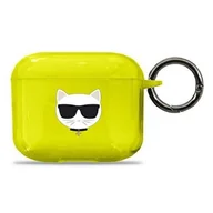 Akcesoria do słuchawek - Apple Karl Lagerfeld Etui Karl Lagerfeld KLA3UCHFY AirPods 3 cover żółty/yellow Choupette KLD573YEL - miniaturka - grafika 1