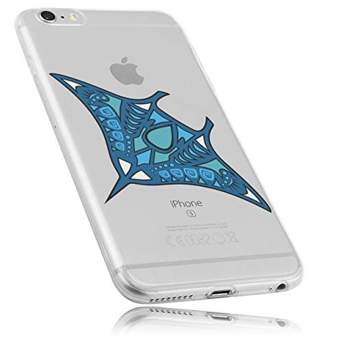 mumbi Etui kompatybilne z iPhone 6 / 6S etui na telefon komórkowy z motywem Manta, przezroczyste