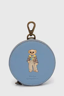 Portfele - Polo Ralph Lauren portfel skórzany damski kolor niebieski 427932606 - grafika 1