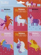 Zabawki kreatywne - Naklejki Jednorożce 6x75 Mini Naklejek Pa2235 - miniaturka - grafika 1