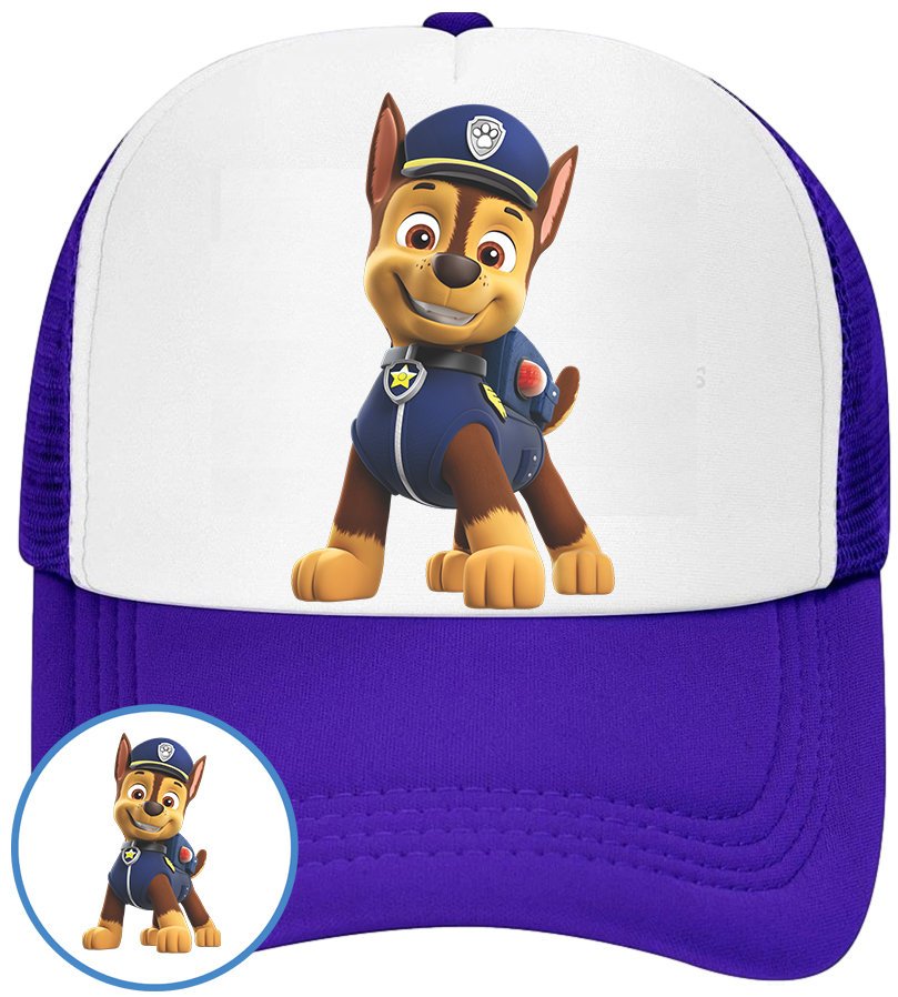 CZAPKA Z DASZKIEM PSI PATROL DLA DZIECI SIATKA NIEBIESKA BEJSBOLÓWKA
