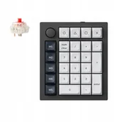 Klawiatury - Keychron Q0 Max QMK Custom Number Pad Fully Assembled Knob / Carbon Black / Gateron Jupiter Red - miniaturka - grafika 1