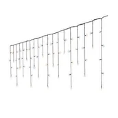 Oświetlenie świąteczne - Lampki zewnętrzne kurtyna 175 LED ciepły/zimny biały - miniaturka - grafika 1