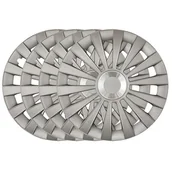 Kołpaki samochodowe - Cartrend Meridian kołpaki ozdobne na felgi stalowe, chromowany pierścień, komplet 4-częściowy, 41 cm (16) 70275 - miniaturka - grafika 1