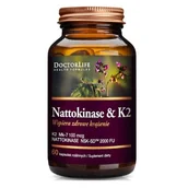 Suplementy naturalne - Doctor Life Doctor Life Nattokinase & K2 K2 Mk-7 100mg suplement diety 100 kapsułek - miniaturka - grafika 1