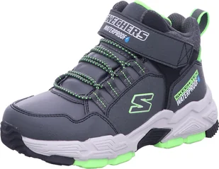 Skechers kids DROLLIX - VENTURE RUSH wysokie trampki chłopięce 406418L CCLM szary , Rozmiar buta:35 EU - Buty dla chłopców - miniaturka - grafika 1