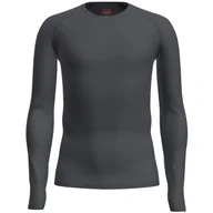 Koszulki sportowe męskie - Męska koszulka Icebreaker M Mer 260 Zoneknit Seamless LS Crewe Rozmiar: L / Kolor: czarny - miniaturka - grafika 1