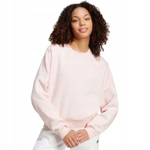 Bluza damska adidas Essentials Small Logo Feel Cozy jasnoróżowa IX7954 L - Bluzy damskie - miniaturka - grafika 1