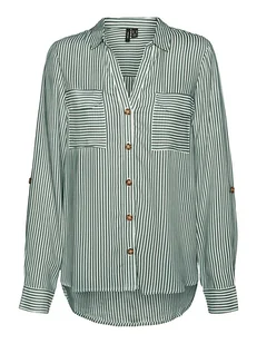 Vero Moda Bluzka "Vmbumpy" w kolorze zielonym - Bluzki damskie - miniaturka - grafika 1