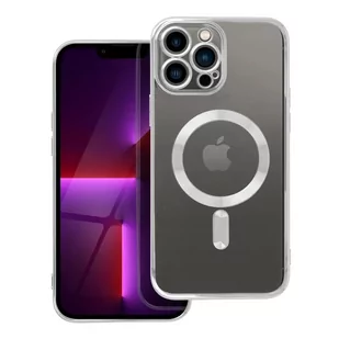 Futera Electro Mag Cover kompatybilny z MagSafe do IPHONE 13 PRO MAX srebrny - Etui i futerały do telefonów - miniaturka - grafika 1