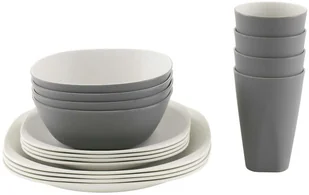 Zestaw naczyń Outwell Gala 4 Person Dinner Set - grey/sand - Kuchnia turystyczne i akcesoria - miniaturka - grafika 1