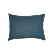 Poszewki na poduszki - Poszewka na poduszkę / kwadrant 100% bawełna, wysokiej jakości nici 144. W jednolitych kolorach. 60x60cm Błękit naftowy - miniaturka - grafika 1