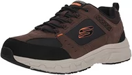 Sneakersy damskie - Skechers Męskie sneakersy Oak Canyon, Chocolate Leather Pu Mesh Black Trim, 40 EU - miniaturka - grafika 1