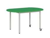 Meble do szkół i przedszkoli - Stolik mobilny szkolno-przedszkolny, blat owalny 1200x700 (Nr 4, 5, 6) - miniaturka - grafika 1