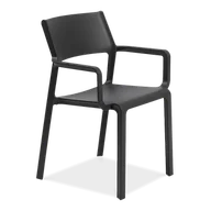 Krzesła - Nardi Krzesło Trill z podłokietnikami antracyt - miniaturka - grafika 1