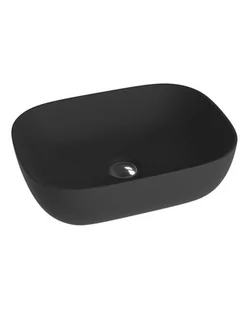 LaVita Costa Black umywalka 46x32,5 cm nablatowa czarny mat - Umywalki - miniaturka - grafika 1