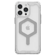 Etui i futerały do telefonów - UAG Plyo Magsafe - etui obudowa ochronna do iPhone 15 Pro Max kompatybilna z MagSafe (ice-silver) - miniaturka - grafika 1