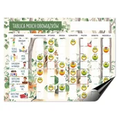 Magnesy - Planer magnetyczny Tablica motywacyjna Lista zadań dla dzieci + emotki - miniaturka - grafika 1
