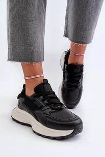 Sneakersy Damskie HI-POLY SYSTEM Big Star NN274A106 Czarne-37 - Sneakersy damskie - miniaturka - grafika 1